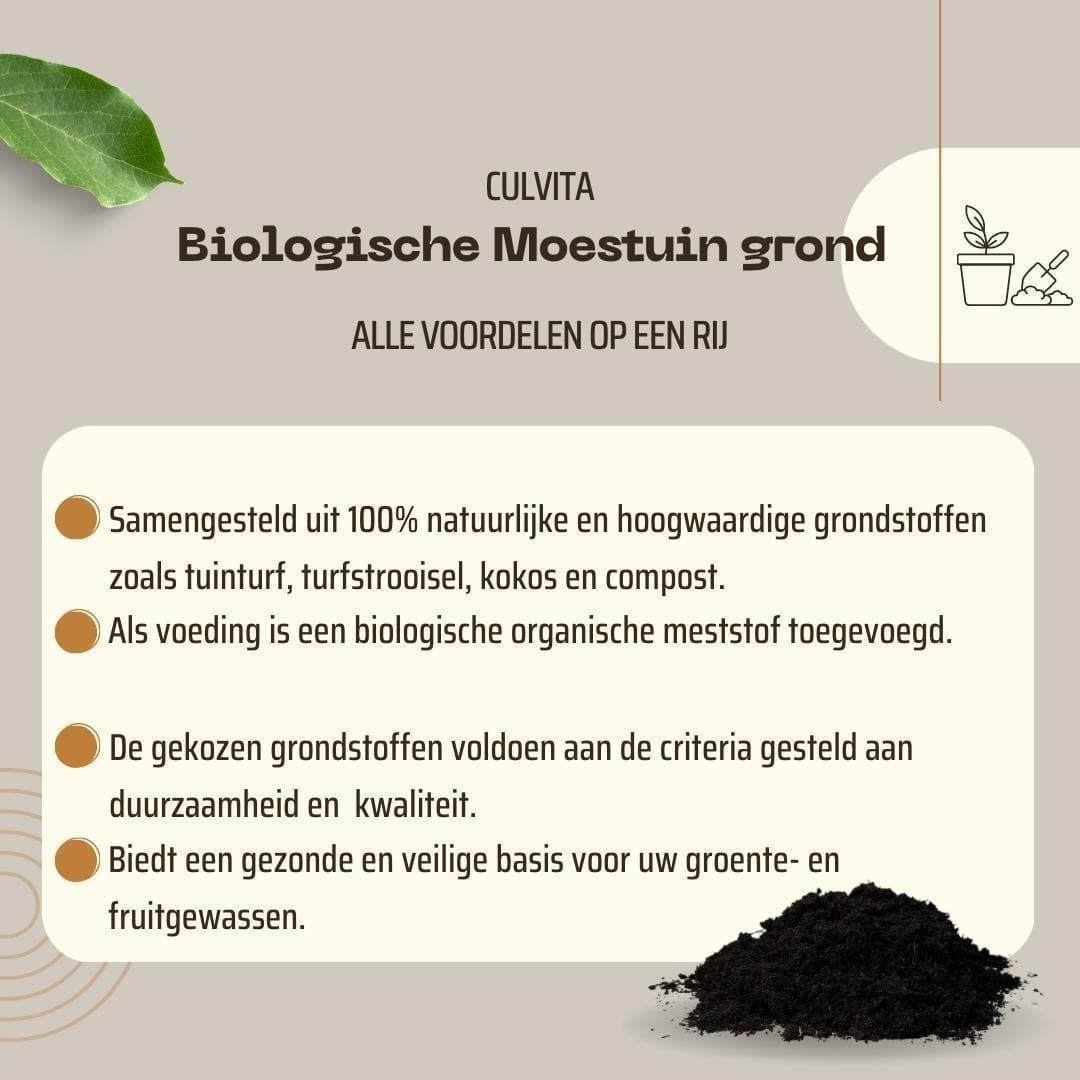 Culvita Bio-Gemüseerde 40L – Nachhaltige Erde für den Biogarten und Urban Gardening - grüne-wurzel