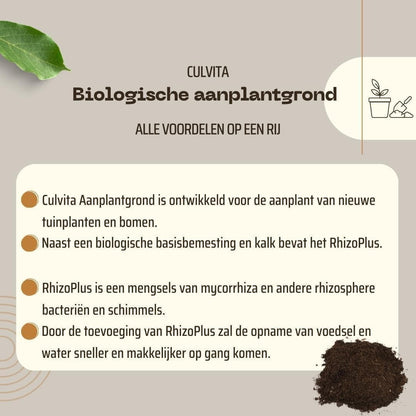 Culvita Bio-Pflanzerde 40L – Premium Erde für Gartenpflanzen und Baumanpflanzungen - grüne-wurzel