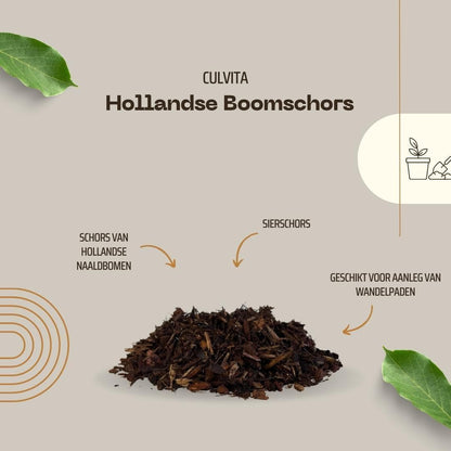 Culvita Niederländische Baumrinde Bodendecker - 1680 Liter Palette für Garten- und Landschaftsbau - grüne-wurzel