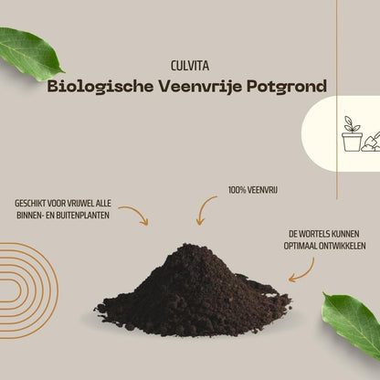 Culvita Organische Torffreie Blumenerde 40L - Nachhaltiges Wachstum für Innen- & Außenpflanzen - grüne-wurzel