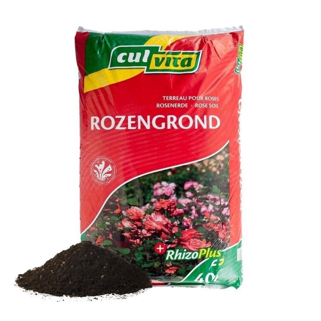 Culvita Spezialrosenerde mit RhizoPlus 40L - Optimale Nährstoffversorgung für Rosen - grüne-wurzel