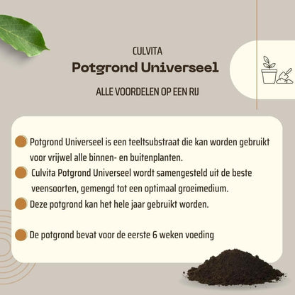 Culvita Universelle Blumenerde 40L - Optimale Pflanzennahrung für Haus & Garten - grüne-wurzel