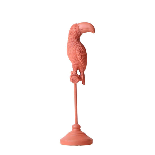 Kolibri Home | Elegante Tukan Skulptur in Terrakotta - 30cm - Exotische Dekoration Vogel - grüne-wurzel