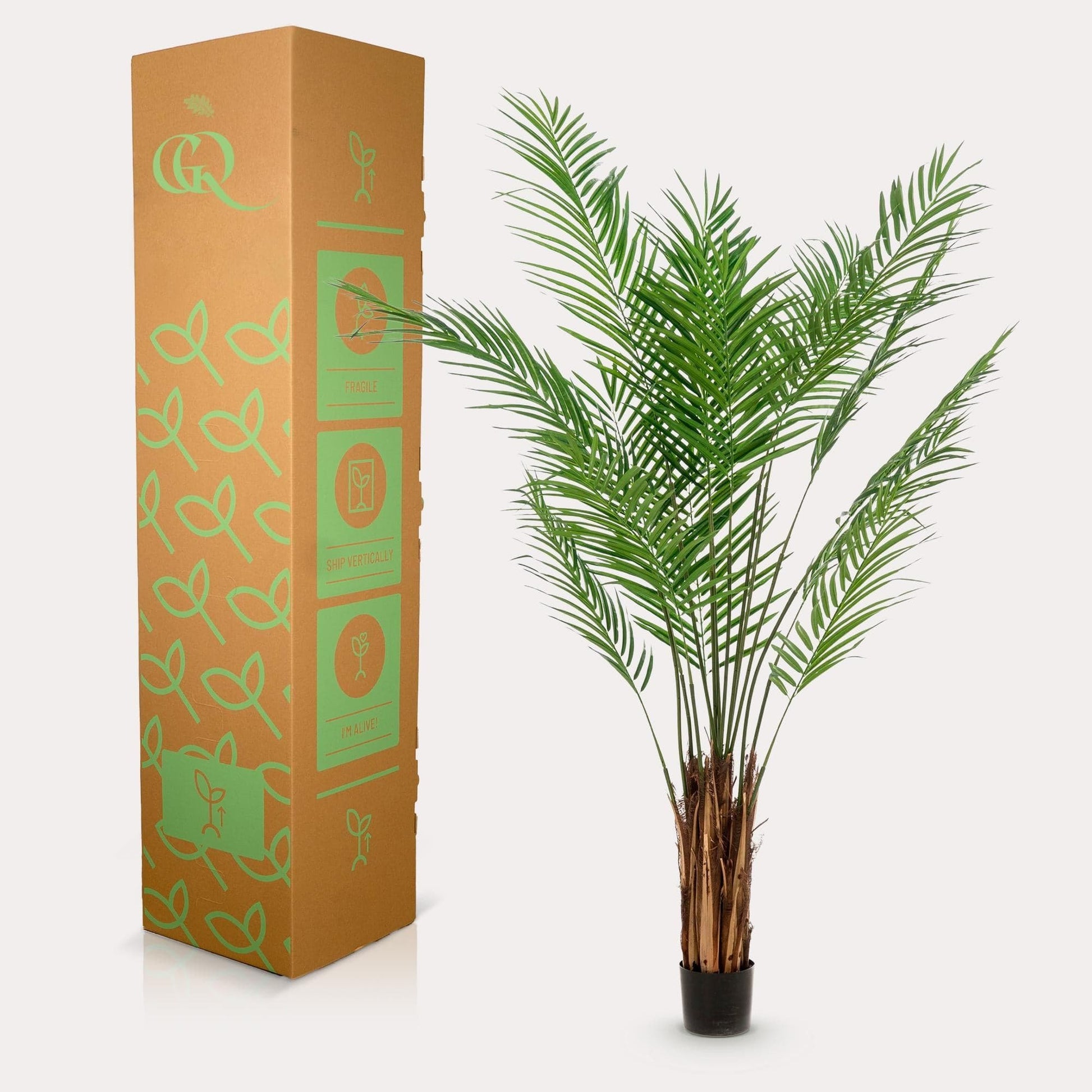 Kunstpflanze Areca Lutescens - Goldpalme - 180 cm - Zimmerpflanze - künstliche Pflanzen wie echt - grüne-wurzel