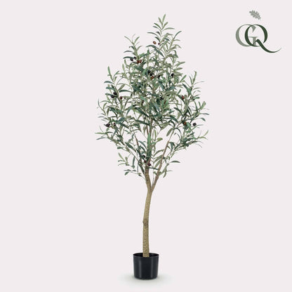 Kunstpflanze Olea europaea - Olivenbaum - 140 cm - Zimmerpflanze - künstliche Pflanzen wie echt - grüne-wurzel