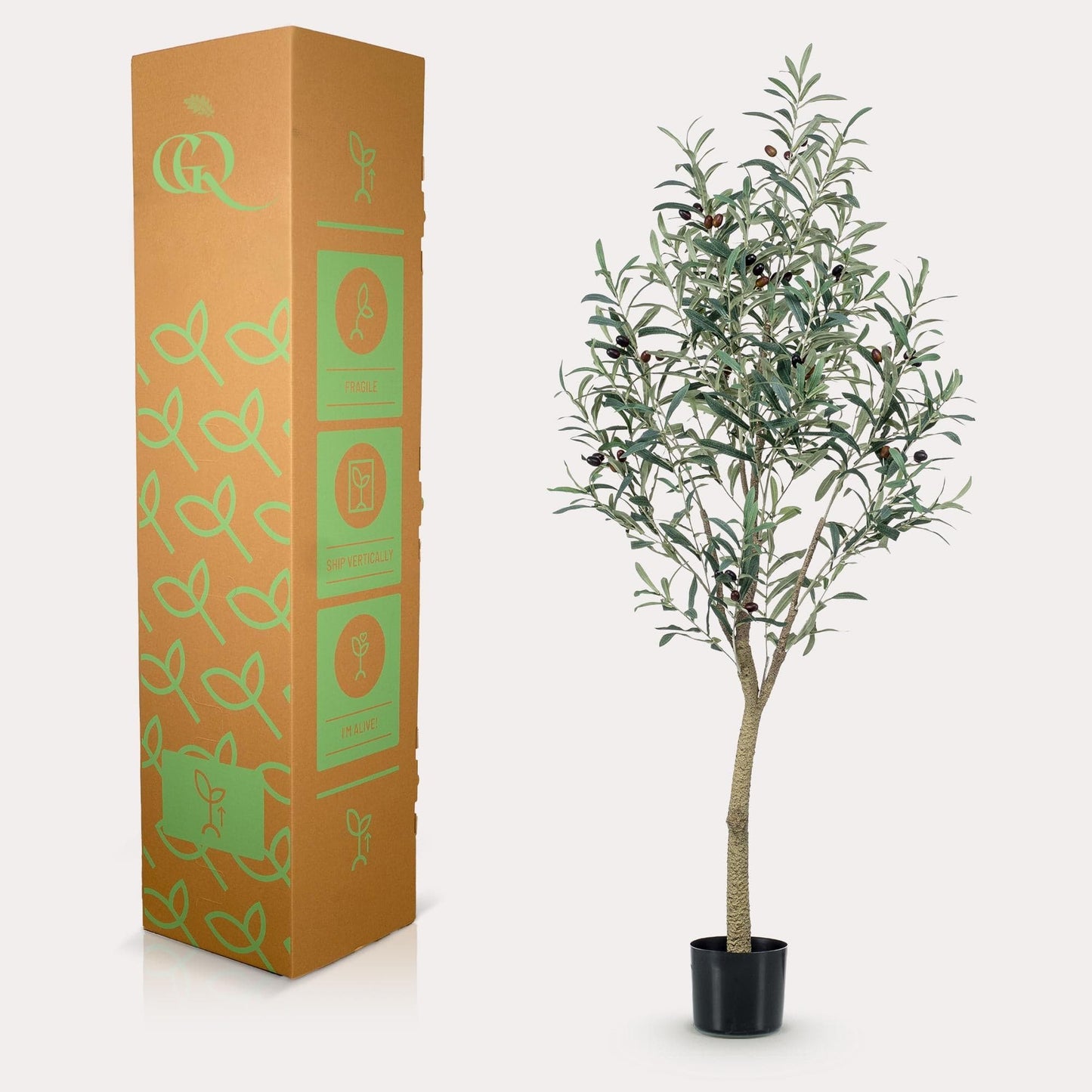 Kunstpflanze Olea europaea - Olivenbaum - 140 cm - Zimmerpflanze - künstliche Pflanzen wie echt - grüne-wurzel