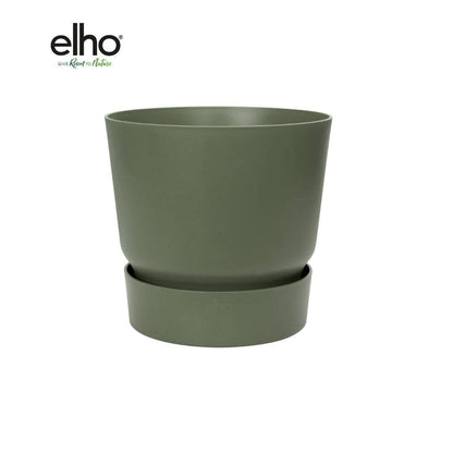 Elho Greenville Round Topf in verschiedenen Farben - recycelter Kunststoff - Ø18cm x H17cm - Indoor Topf - Outdoor Topf