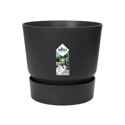 Elho Greenville Round Topf in verschiedenen Farben - recycelter Kunststoff - Ø18cm x H17cm - Indoor Topf - Outdoor Topf