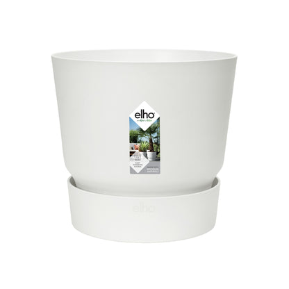 Elho Greenville Round Topf in verschiedenen Farben - recycelter Kunststoff - Ø24cm x H23cm - Indoor Topf - Outdoor Topf