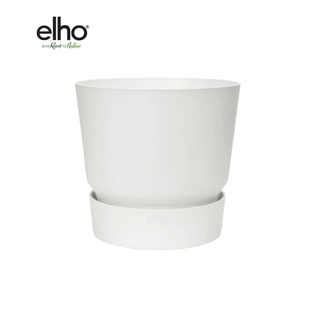 Elho Greenville Round Topf in verschiedenen Farben - recycelter Kunststoff - Ø39cm x H37cm - Indoor Topf - Outdoor Topf