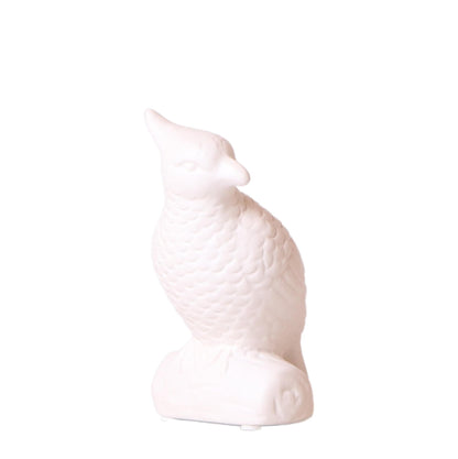 Kolibri Home | Elegante Kakadu Skulptur in Weiß - 12cm - Modernes Vogel Ornament Dekoration - grüne-wurzel