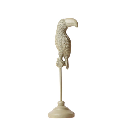 Kolibri Home | 'Grüner Tukan' Standskulptur - 30cm - Dekoratives Vogelornament Dekoration Vogel Statue - grüne-wurzel