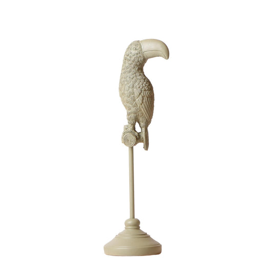 Kolibri Home | 'Grüner Tukan' Standskulptur - 30cm - Dekoratives Vogelornament Dekoration Vogel Statue - grüne-wurzel