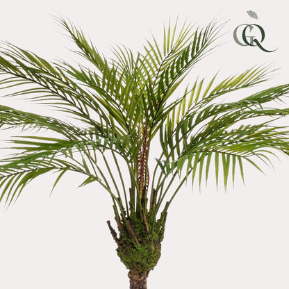 Kunstpflanze - Chamaedorea Elegans - Bergpalme - 85 cm - Zimmerpflanze - künstliche Pflanzen wie echt - grüne-wurzel