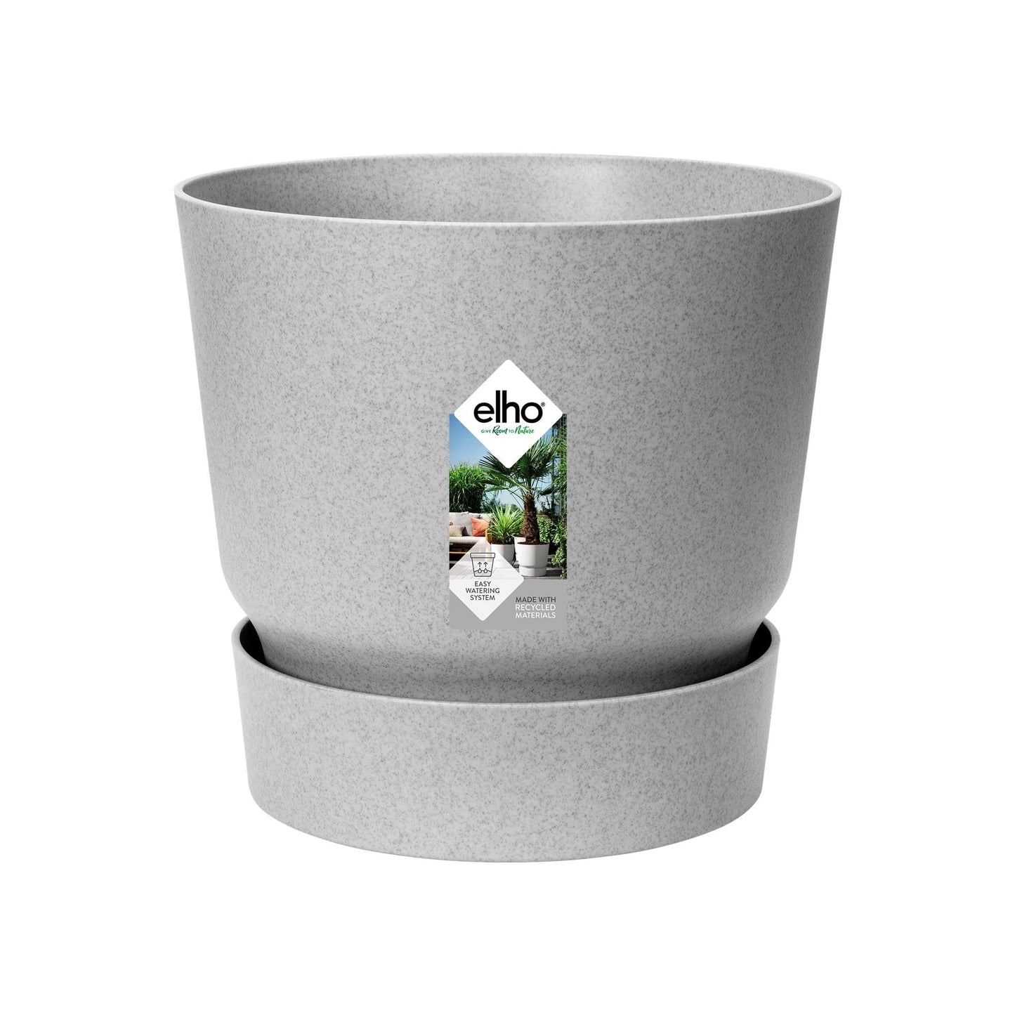 Pot elho Greenville round white - Diameter: 14 cm, Height: 13 cm white plant pot