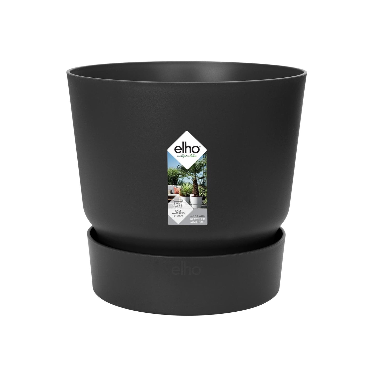 Pot elho Greenville round white - Diameter: 14 cm, Height: 13 cm white plant pot