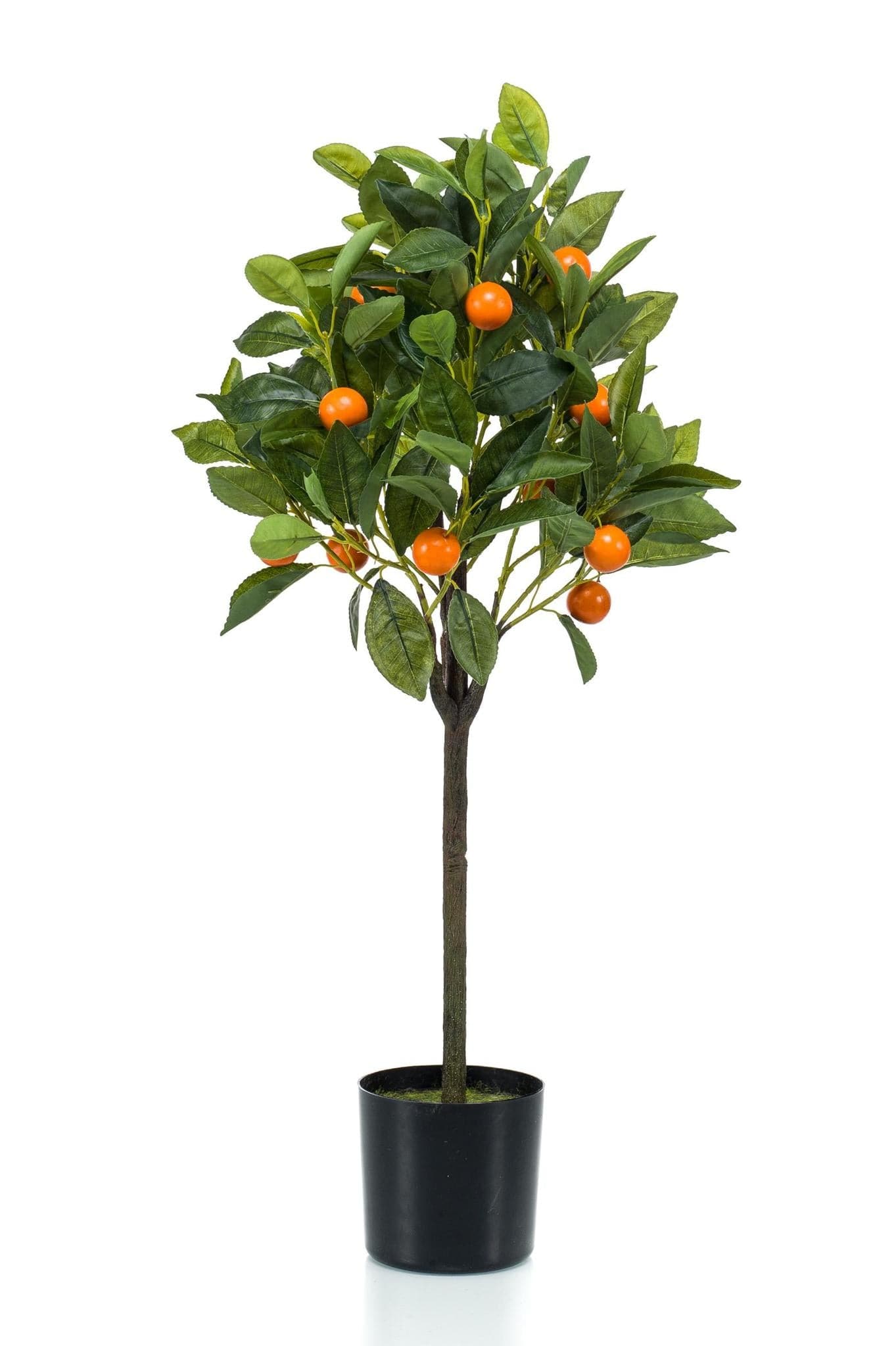 Kunstpflanze Citrus Sinensis - Orangenbaum - 75 cm - Zimmerpflanze - künstliche Pflanzen wie echt - grüne-wurzel