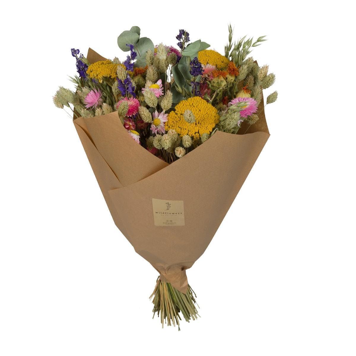 4x Trockenblumen Getrocknete Blumen - Klassischer Strauß - Mehrfarbig - 4 Blumensträuße - Höhe: 60 cm - grüne-wurzel