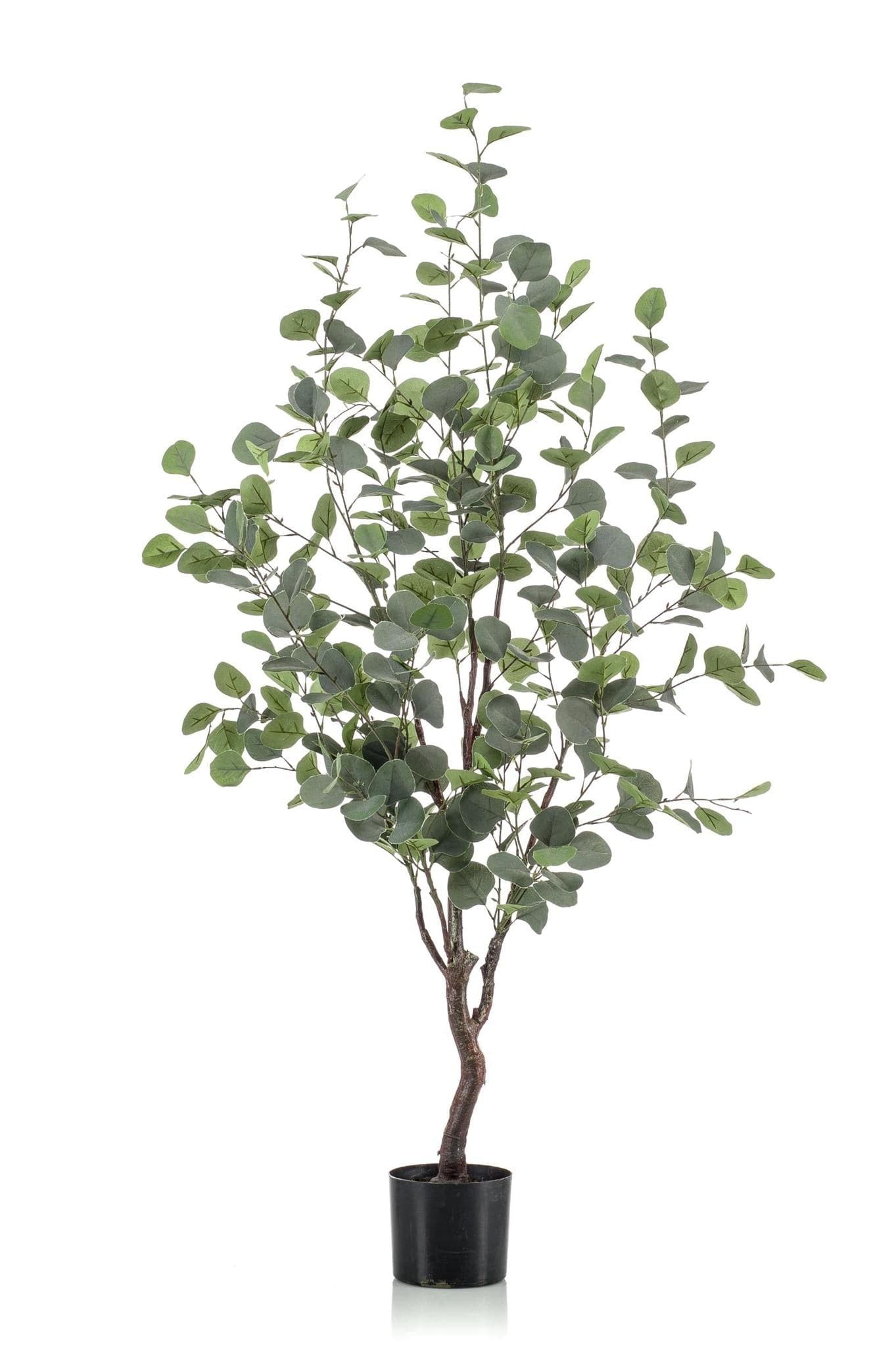 Kunstpflanze - Eucalyptusbaum - Blauer Gummibaum - 120 cm - grüne-wurzel