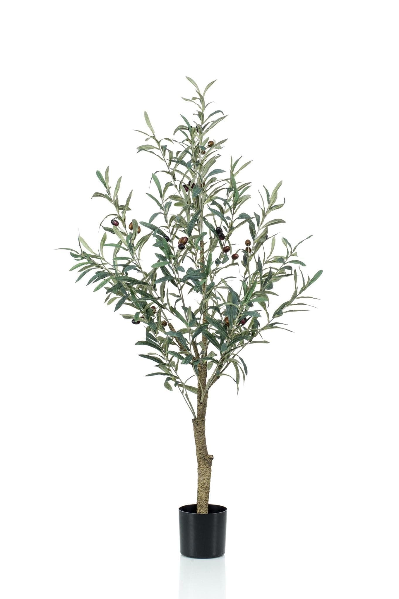 Kunstpflanze Olea europaea - Olivenbaum - 115 cm - Zimmerpflanze - künstliche Pflanzen wie echt - grüne-wurzel