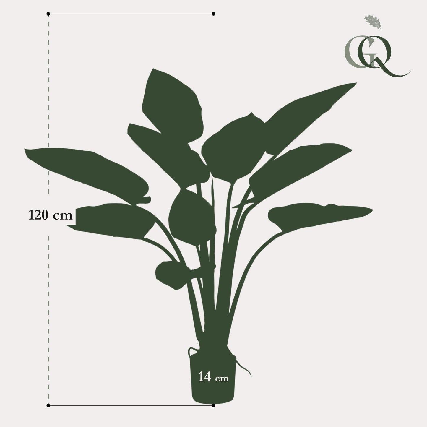 Kunstpflanze Philodendron - 120 cm - Zimmerpflanze - Künstliche Pflanzen wie echt - grüne-wurzel