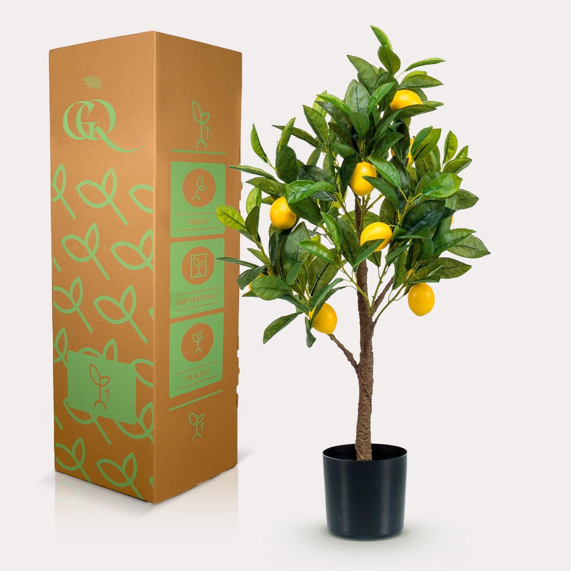 Citrus Limonia Kunstpflanze - Zitronenbaum - 72 cm - Zimmerpflanze - künstliche Pflanzen wie echt - grüne-wurzel