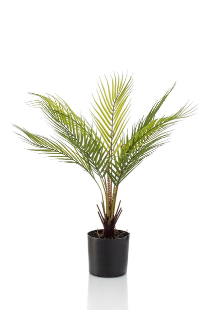 Kunstpflanze - Chamaedorea Elegans - Bergpalme - 50 cm - Kunstpalme - Zimmerpflanze - künstliche Pflanzen wie echt - grüne-wurzel