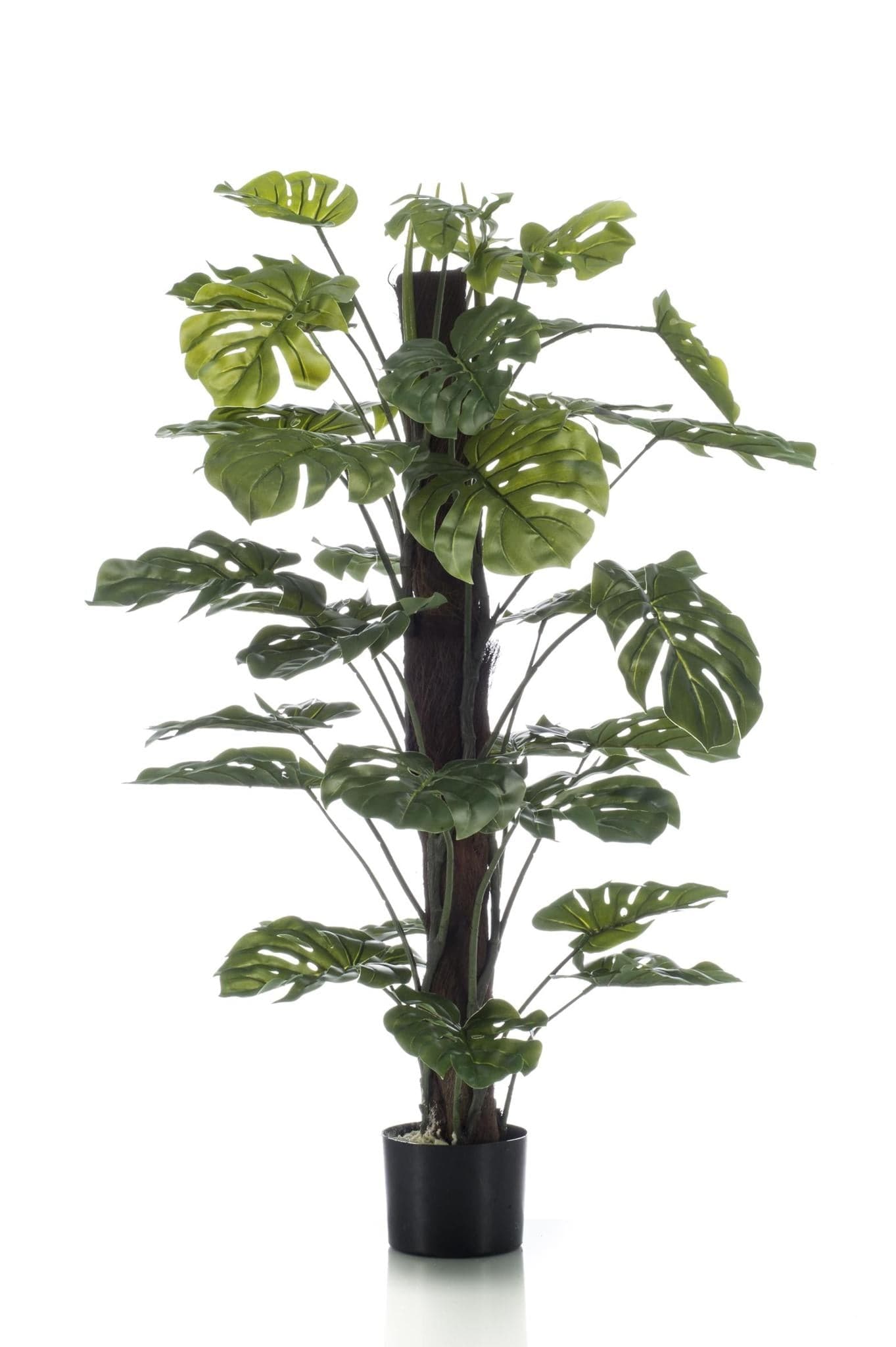 Kunstpflanze Monstera Deliciosa - Löcherpflanze - 110 cm - Zimmerpflanze - künstliche Pflanzen wie echt - grüne-wurzel