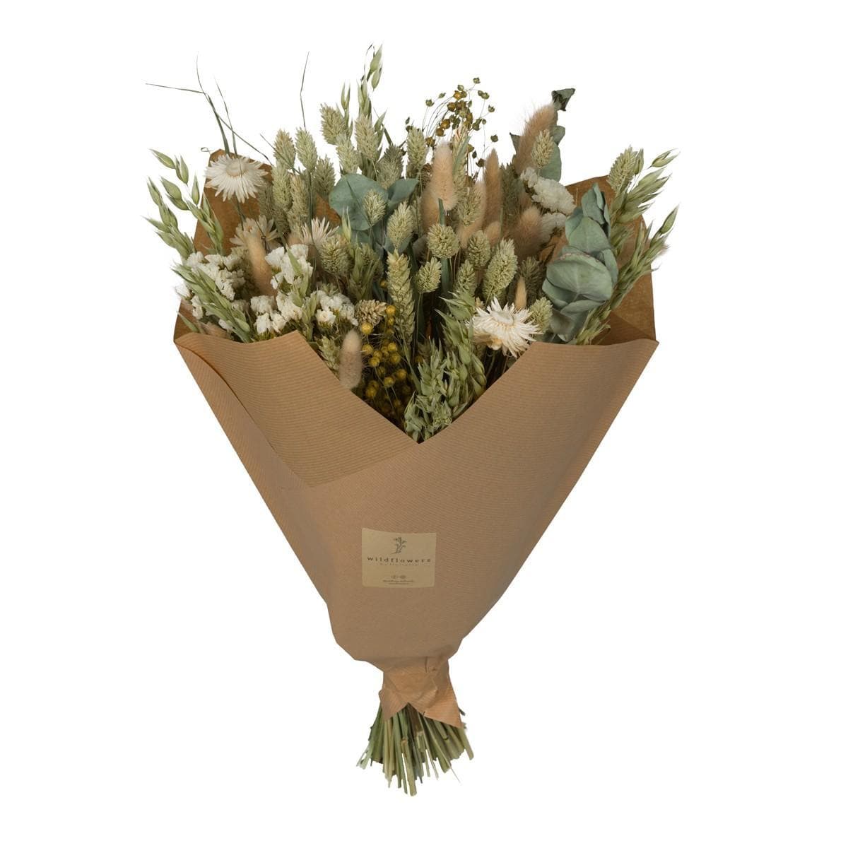 4x Trockenblumen - Getrocknete Blumen - Klassischer Strauß - Natur - 4 Blumensträuße - Höhe: 60 cm - grüne-wurzel