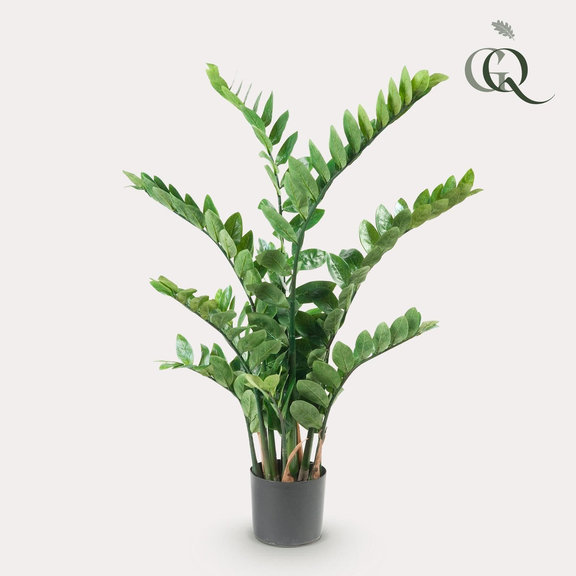 Kunstpflanze Zamioculcas - Zimmerpalme - 110 cm - künstliche Pflanzen wie echt - grüne-wurzel