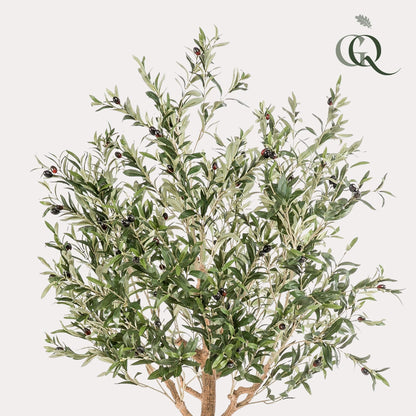 Kunstpflanze Olea Europaea - Olivenbaum - 180 cm - Zimmerpflanze - Künstliche Pflanzen wie echt - grüne-wurzel