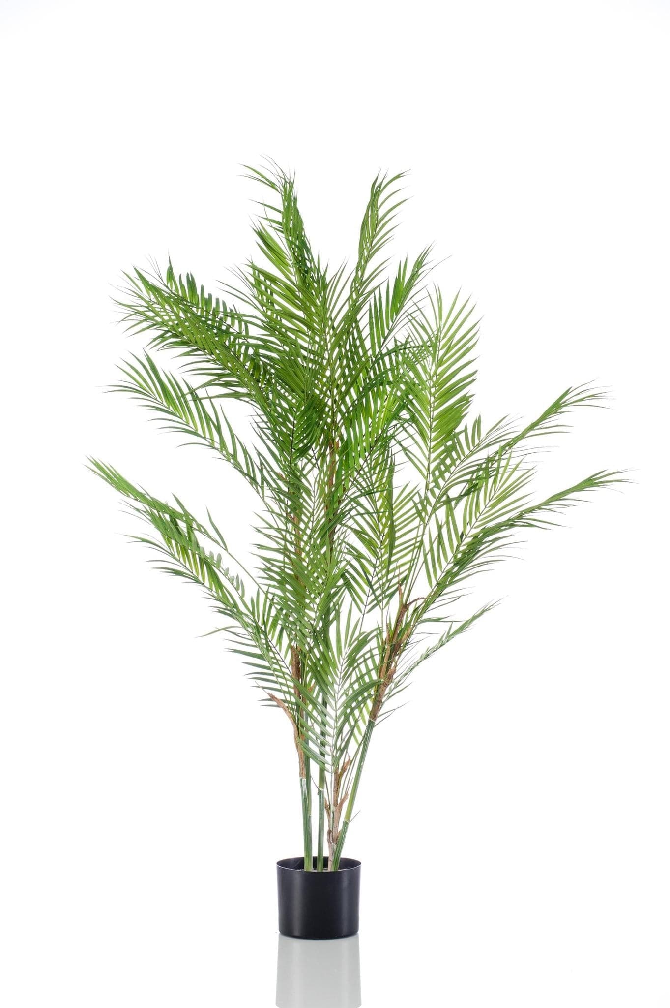 Kunstpflanze - Chamaedorea Elegans - Bergpalme - 120 cm - Zimmerpflanze - künstliche Pflanzen wie echt - grüne-wurzel