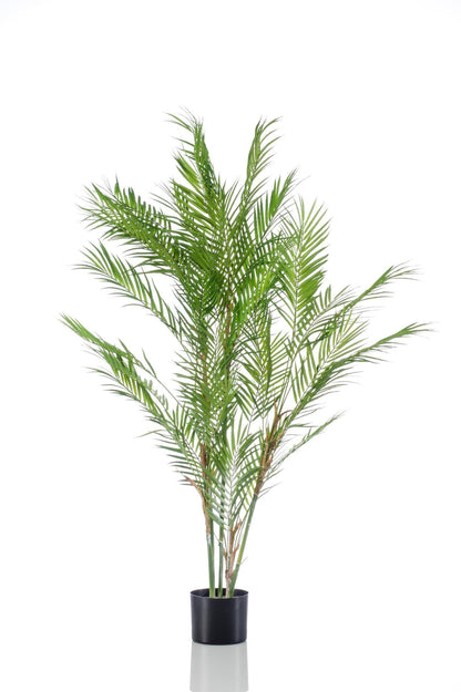 Kunstpflanze - Chamaedorea Elegans - Bergpalme - 120 cm - Zimmerpflanze - künstliche Pflanzen wie echt - grüne-wurzel