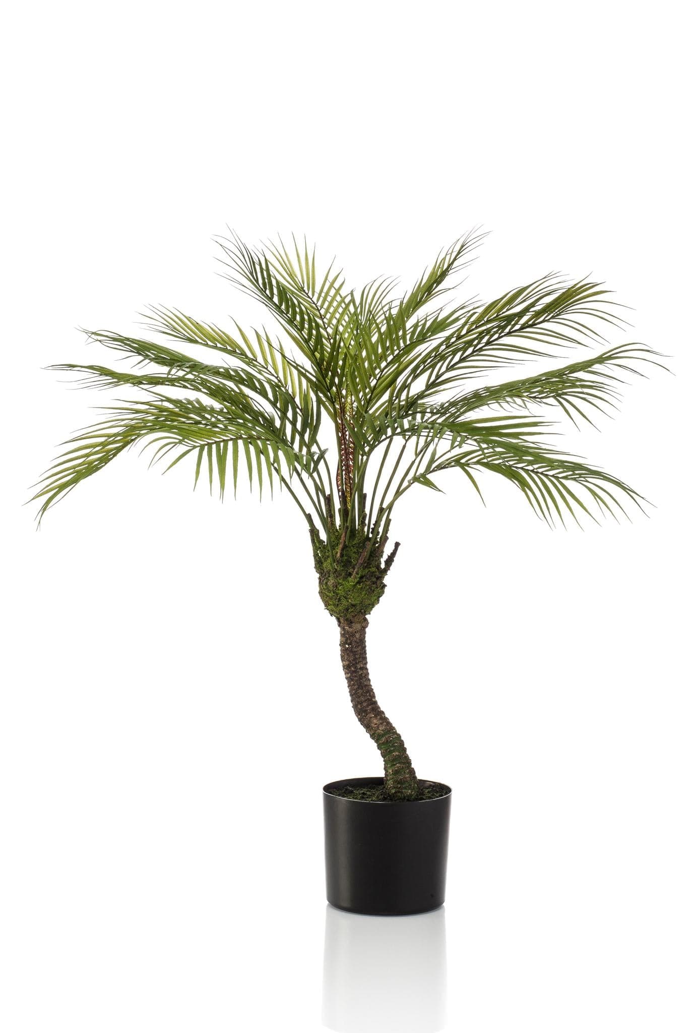 Kunstpflanze - Chamaedorea Elegans - Bergpalme - 85 cm - Zimmerpflanze - künstliche Pflanzen wie echt - grüne-wurzel