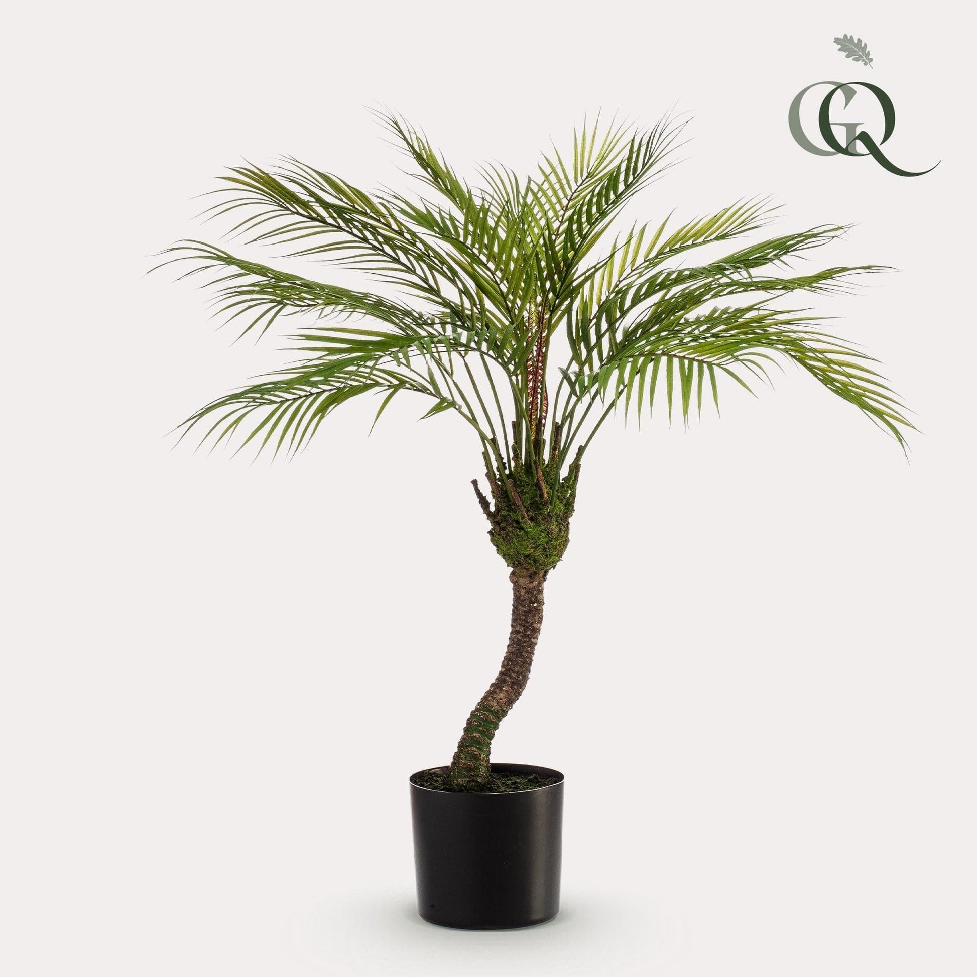 Kunstpflanze - Chamaedorea Elegans - Bergpalme - 85 cm - Zimmerpflanze - künstliche Pflanzen wie echt - grüne-wurzel