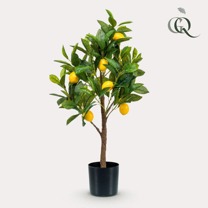 Citrus Limonia Kunstpflanze - Zitronenbaum - 72 cm - Zimmerpflanze - künstliche Pflanzen wie echt - grüne-wurzel