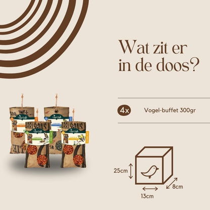 Vogelbuffet | Vogelfutter ECO Bag Mix 4er Set | 4x 300gr - grüne-wurzel